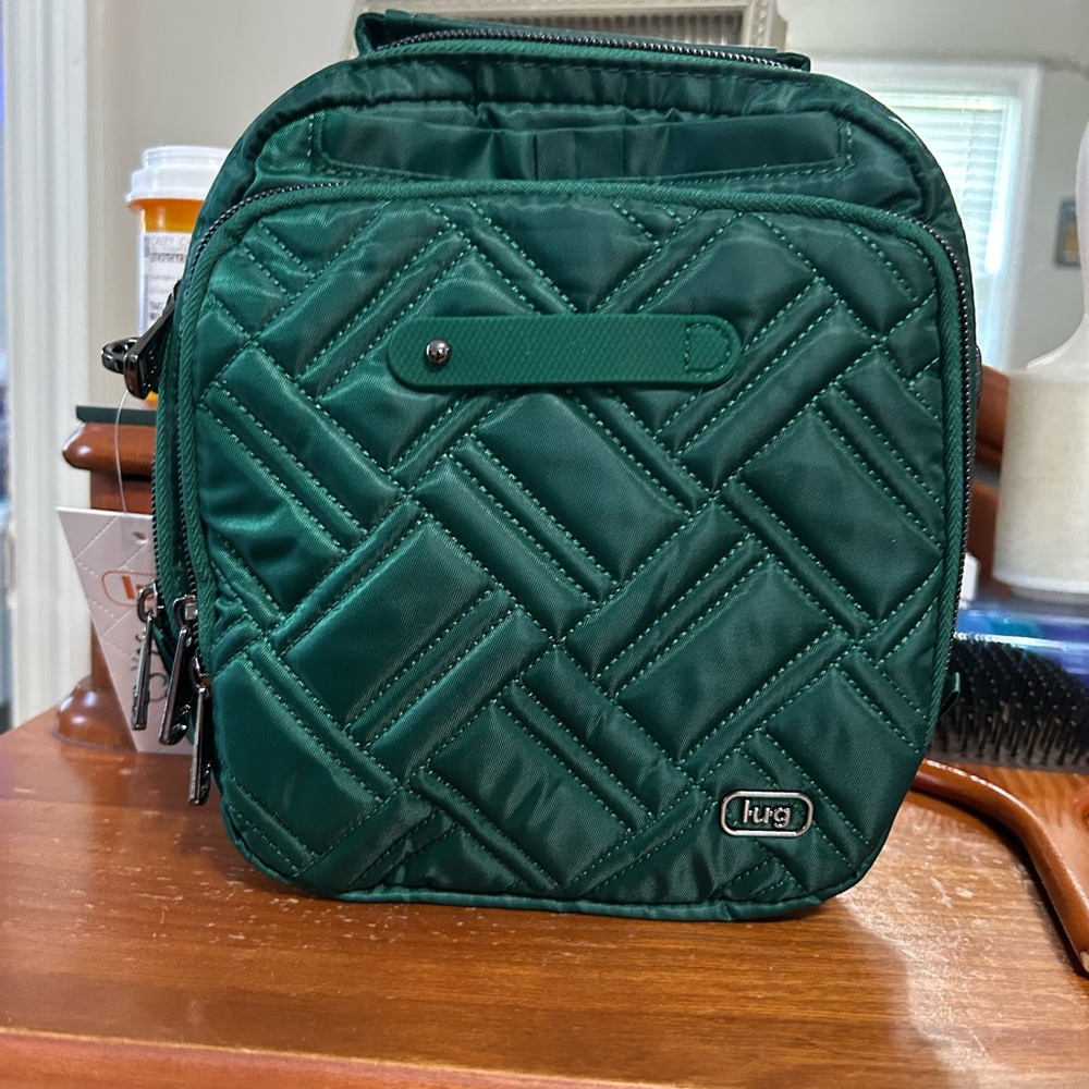 Lug Wickedly Green Skeeter Bridge Crossbody Bag NWT